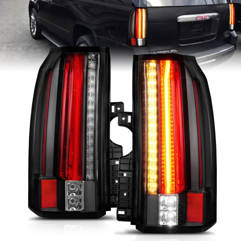 Anzo GMC Yukon / XL / Denali 15-18 L.E.D Tail Lights Black