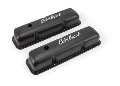 Edelbrock Signature Series Black Valve Covers - 4623