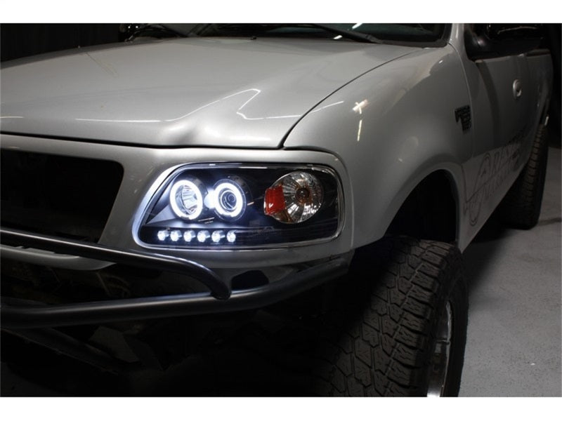 FR SPORT Spyder Ford F150 97-03/Expedition 97-02 1PC Projector - CCFL Halo LED Blk...