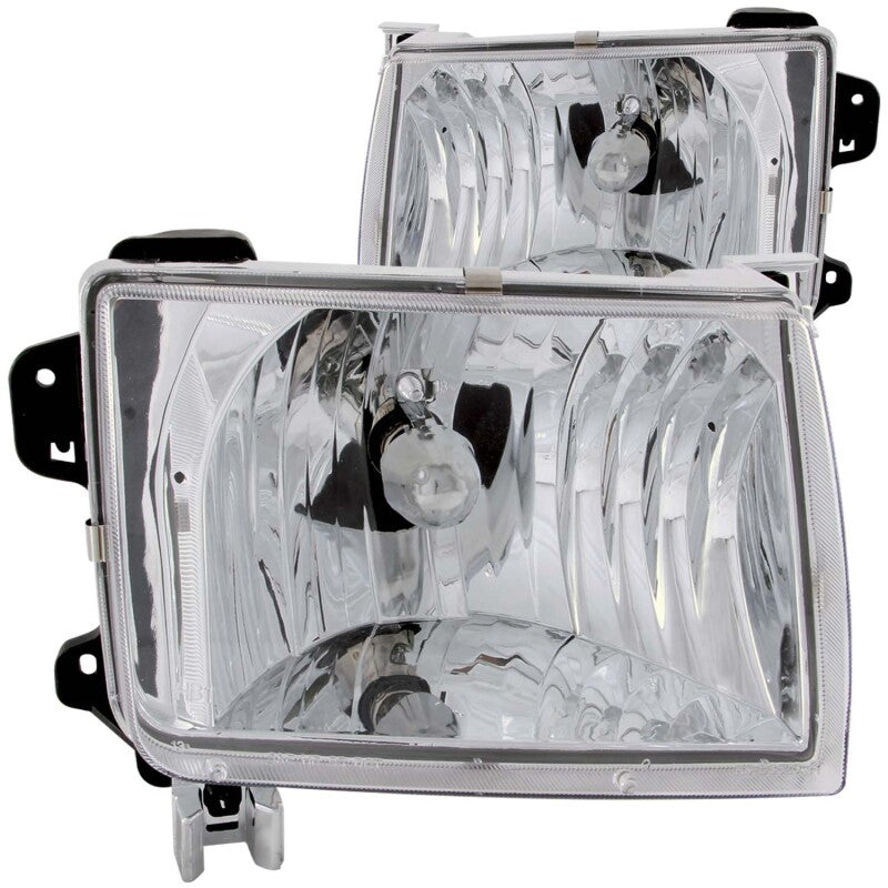 Anzo 1998-2000 Nissan Frontier Crystal Headlights Chrome