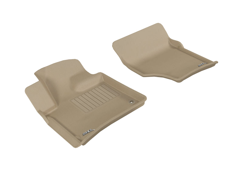 3D MAXpider 2007-2015 Audi Q7 Kagu 1st Row Floormat - Tan L1AD02611502