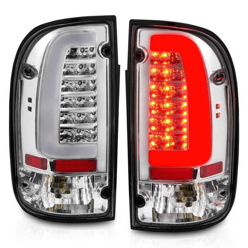 FR SPORT ANZO 1995-2004 Toyota Tacoma LED Taillights Chrome Housing Clear Lens (Pair) 311355 -...