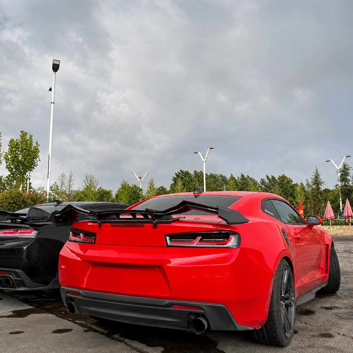 Dry Carbon Fiber Rear Spoiler Racing Wing for Chevrolet Camaro