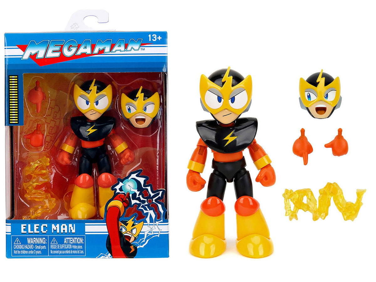 Rapid Vehicles Elec Man 4.5" Moveable Figure with Accessories and Alternate Head and Hands "Mega...