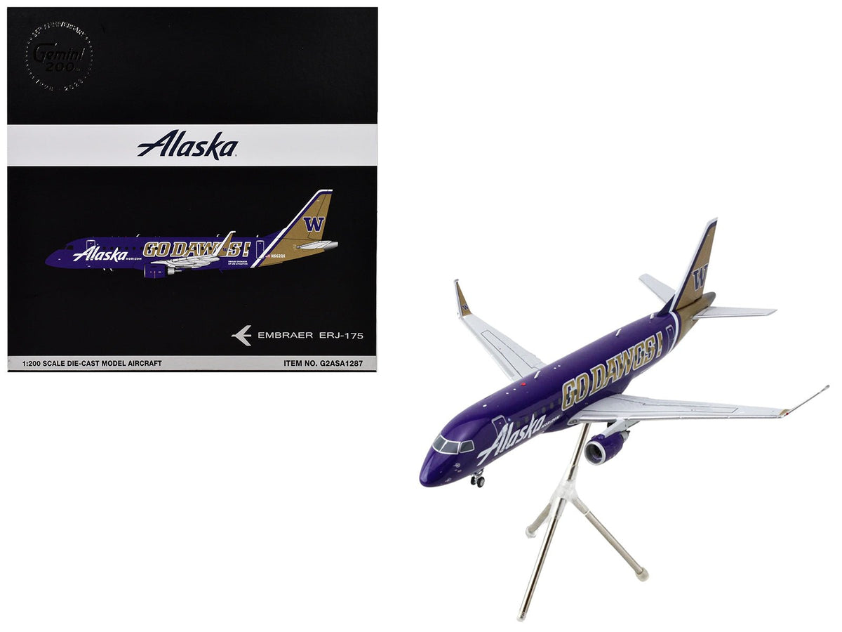 Rapid Vehicles Embraer ERJ-175 Commercial Aircraft "Alaska Airlines/Horizon - University of...