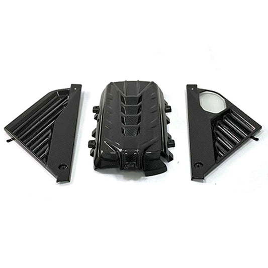 Dry Carbon Fiber Engine Bay Cover Kit for Chevrolet Corvette C8 Stingray Z06
