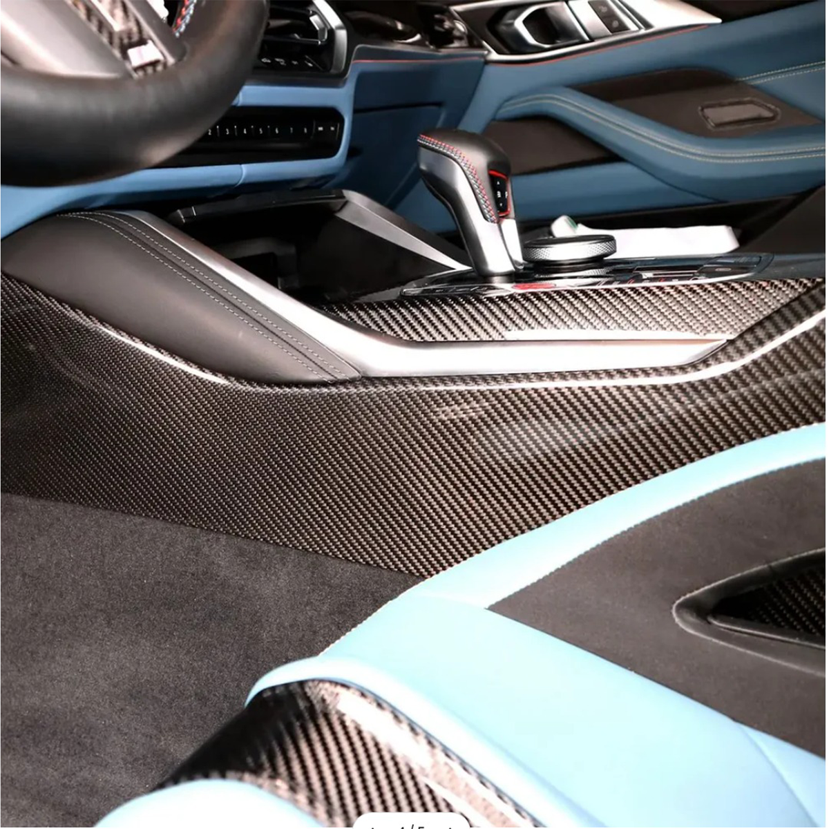 Bull Boost Performance Carbon Fiber Center Console Cover for BMW G80 G81 M3 G82 G83 M4 G87 M2 -...