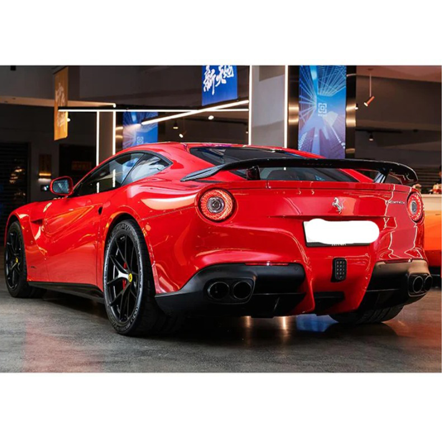 Carbon Fiber Rear Wing V2 for Ferrari F12