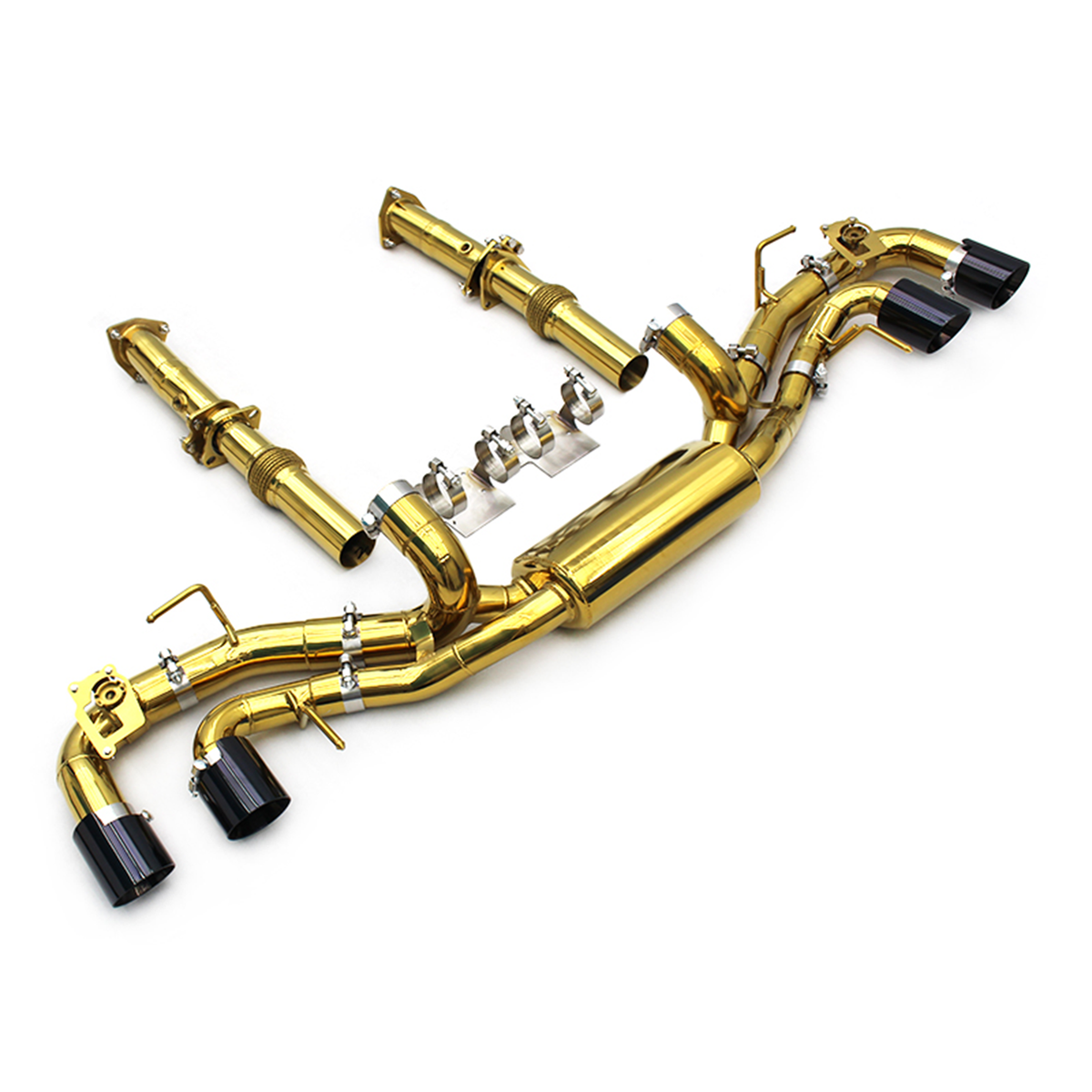 Stainless Valved Catback Exhaust System with Downpipe for Chevrolet Corvette C8