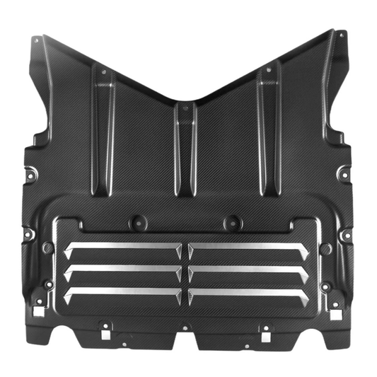 STRATEC SYSTEMS Pre Preg Carbon Fiber Oil Cooler Skid Plate for BMW G90 G99 M5