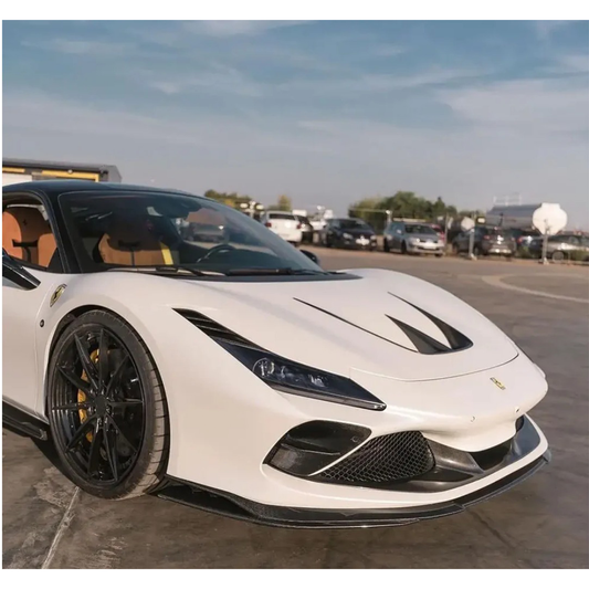 V-Style Carbon Fiber Front Lip for Ferrari F8 Tributo