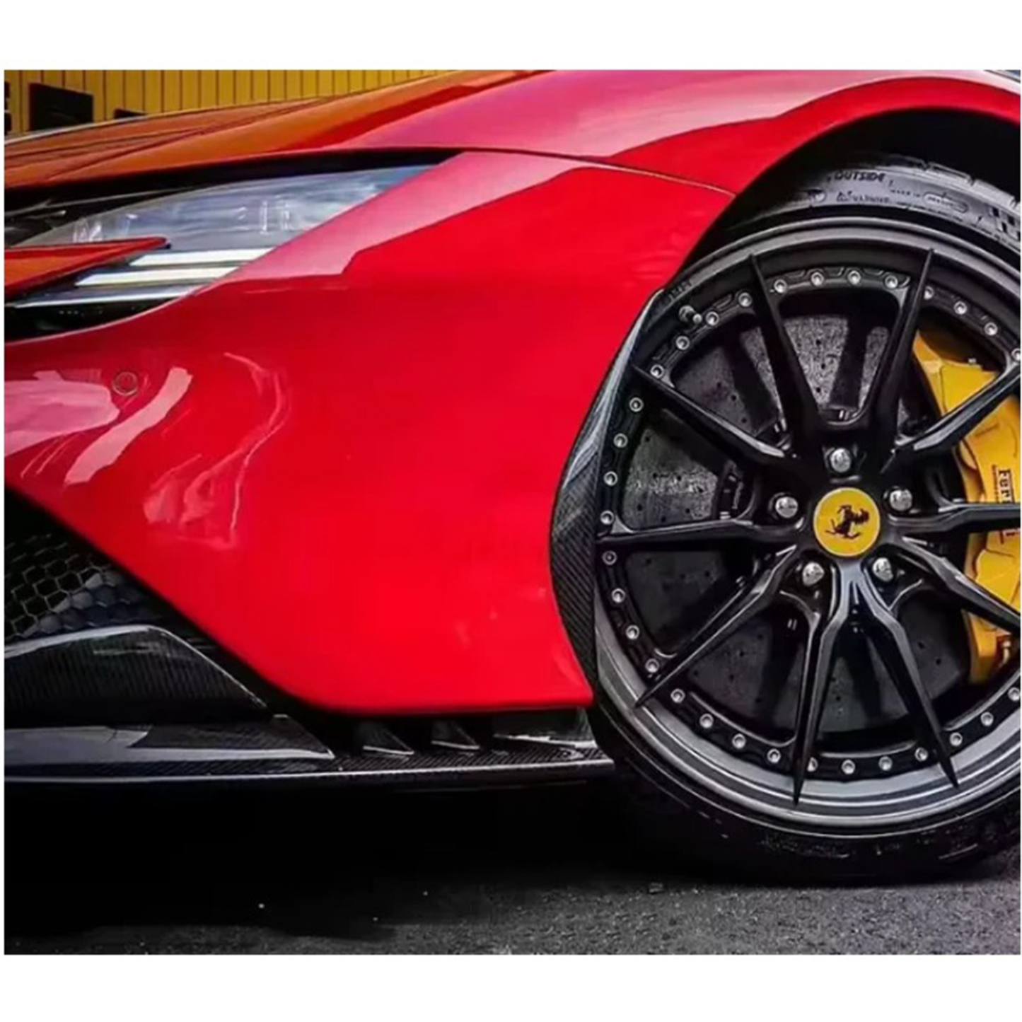 Carbon Fiber Front Bumper Side Trim for Ferrari SF90