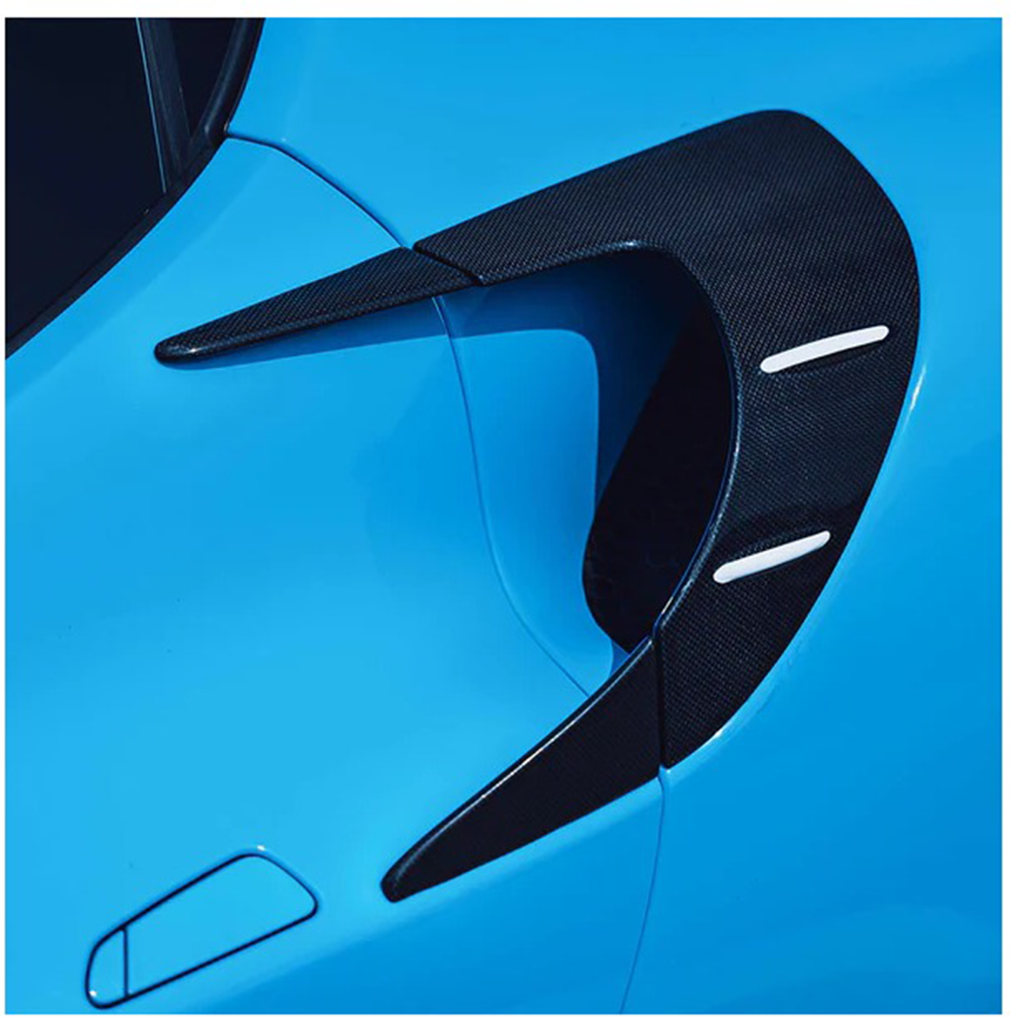 Dry Carbon Fiber Rear Fender Vent for Ferrari 296 GTB