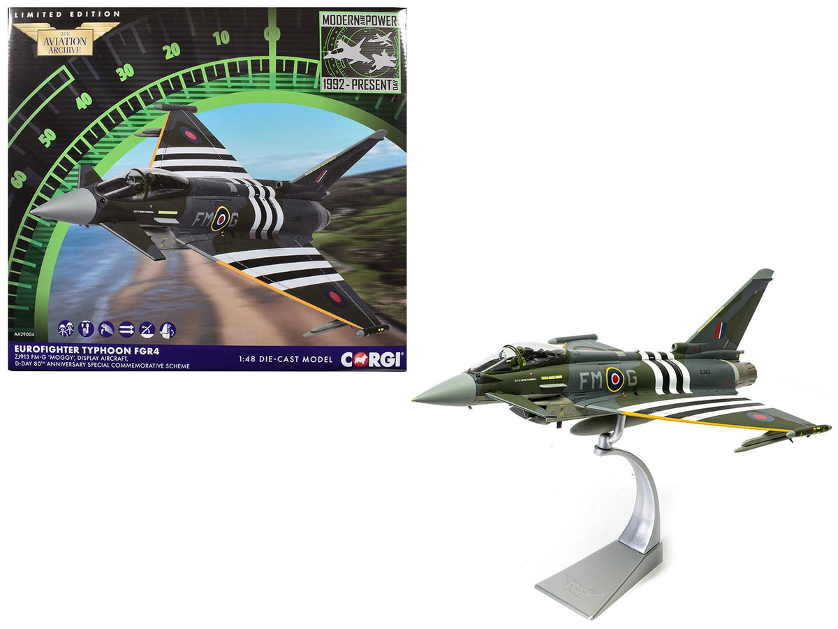 Rapid Vehicles Eurofighter Typhoon FGR4 Fighter Aircraft "ZJ913 FM-G Moggy D-Day 80th Anniversary...