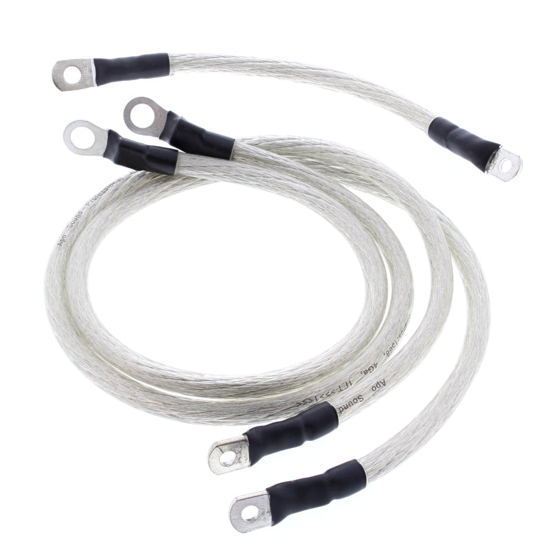 All Balls Racing 80-81 Harley FLH Electra Glide Battery Cable Kit Clear 79-3007