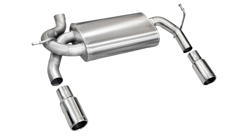 FR SPORT Corsa Performance Jeep 07-11 Wrangler 3.8L/12-14 Wrangler 3.6L Polished Sport Axle-Back