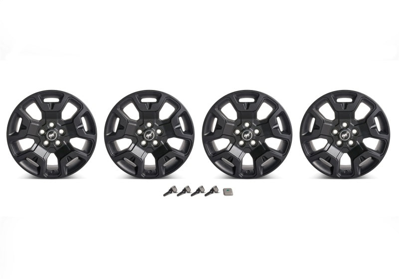 Ford Racing 2021+ Bronco Sport 17in Low Gloss Black Wheel Kit M-1007K-S17BSB