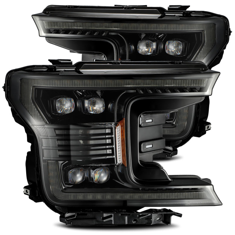FR SPORT AlphaRex 18-20 Ford F-150 NOVA LED Proj Headlight Plank Style Alpha Blk w/Activ...