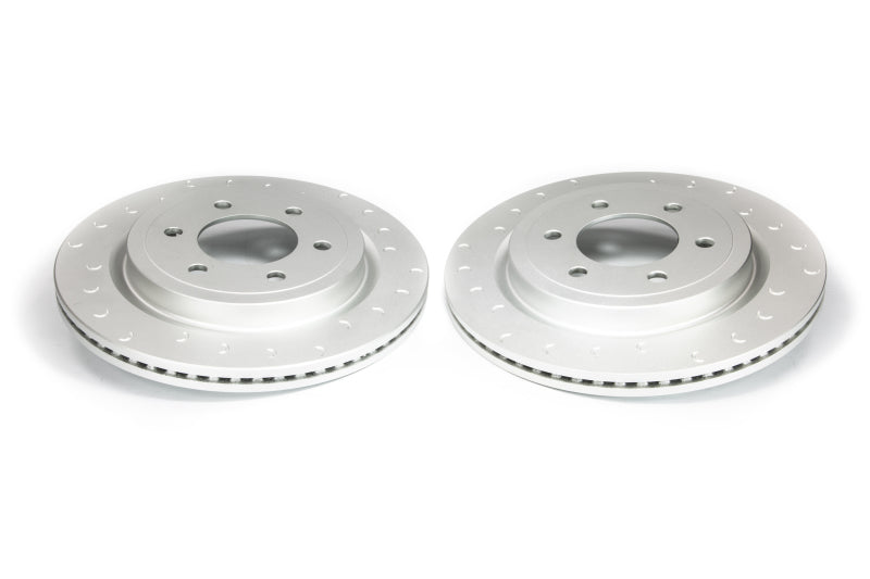 FR SPORT Alcon 2010+ Ford F-150 336x24mm Rear Slotted Rotor Kit w/ Electric Park Brake DKR3430X1218C