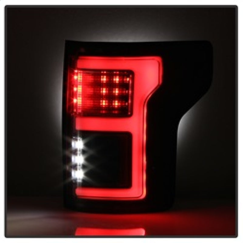FR SPORT Spyder 15-18 Ford F-150 Light Bar LED Tail Lights (w/Blind Spot) - Black...