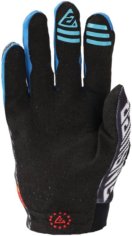 Answer 24 Aerlite Drip Gloves Black/White/Rainbow Youth - XL 442835