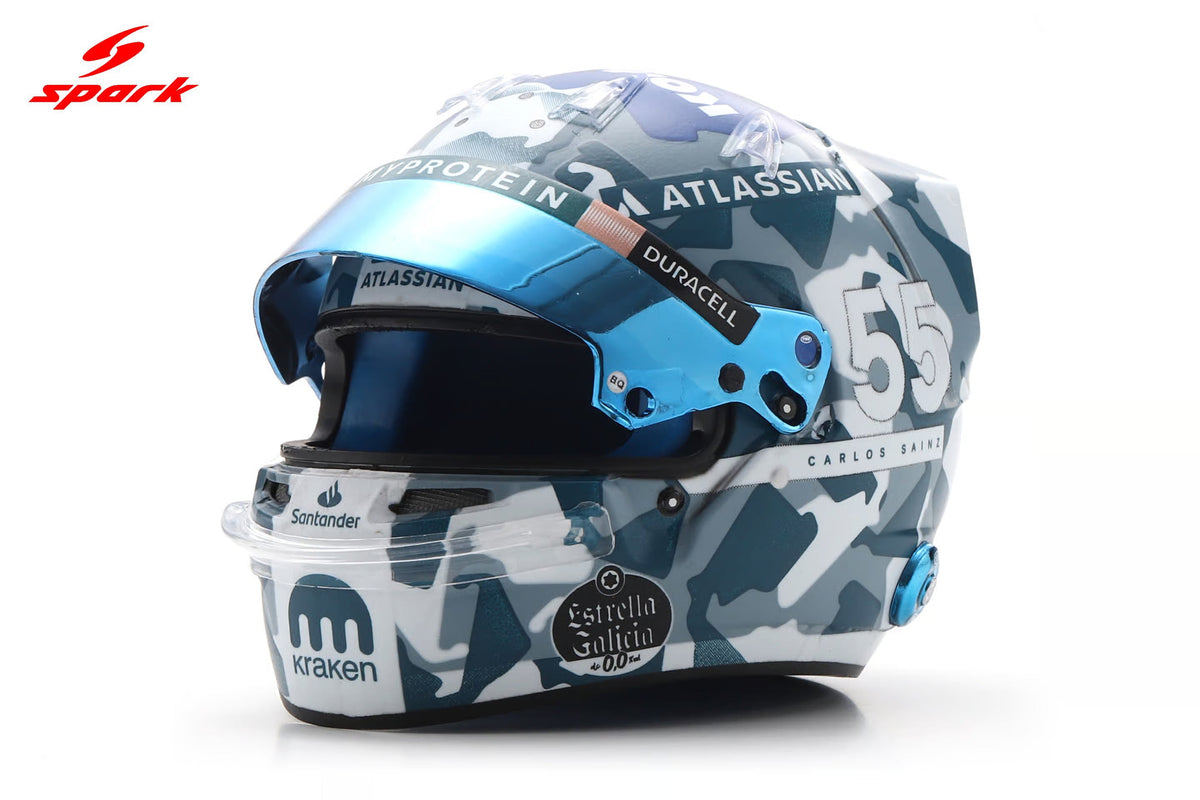 STM Diecast Spark-Model Williams Racing F1 Team Carlos Sainz Helmet British GP 2025 1:5 - View 5