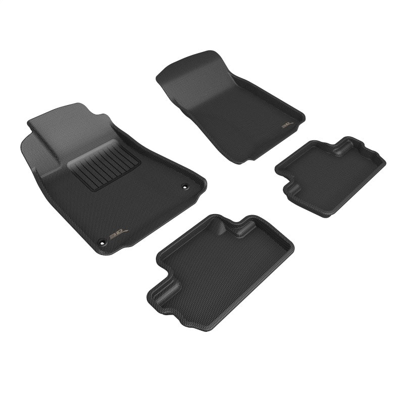 3D MAXpider 09-15 Lexus Is Kagu Floor Mat- Black R1 R2 L1LX01701509