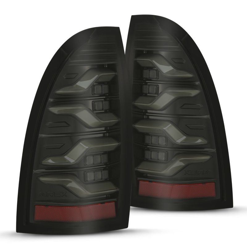 FR SPORT AlphaRex 05-15 Toyota Tacoma LUXX LED Taillights Alpha Blk w/Activ Light/Seq Signal...