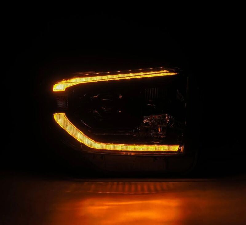 FR SPORT AlphaRex 14-21 Toyota Tundra PRO-Series Projector Headlights Black w/Seq. Sig. + DRL...