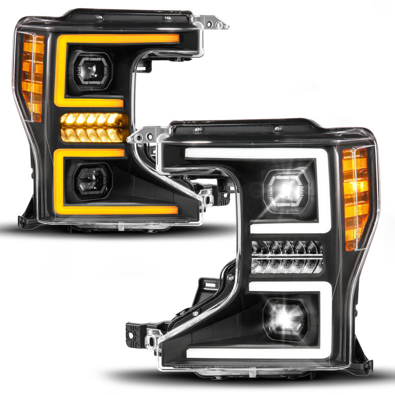 ANZO 20-22 Ford Super Duty (Halogen) Z-Series Full LED Proj Headlights SeqSig - Driver Side ONLY 111620X-L