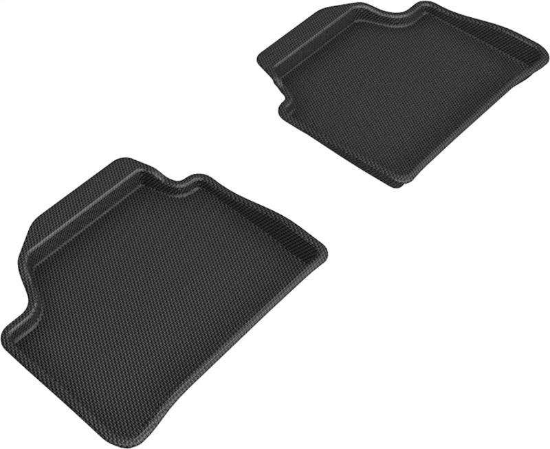 3D MAXpider 12-19 BMW 1 Series Kagu  Rear Floor Mat- Black L1BM03621509