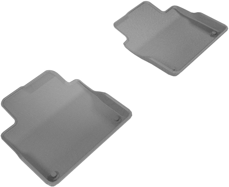 3D MAXpider 2017-2019 Volvo S90/V90 Kagu 2nd Row Floormats - Gray L1VV02221501