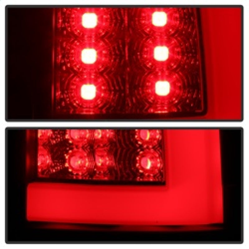 Spyder 00-06 GMC Yukon/Yukon XL V2 Light Bar LED Tail Lights - Blk Smoke (ALT-YD-CD00V2-LBLED-BSM) 5084156