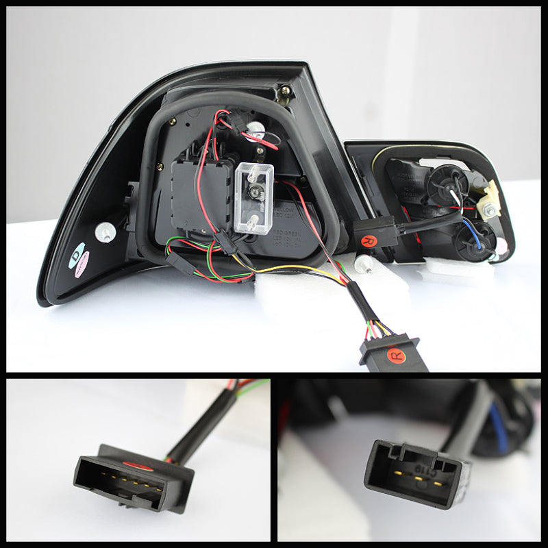 Spyder BMW E46 00-03 2Dr Coupe Light Bar LED Tail Lights Red Clear ALT-YD-BE4600-LBLED-RC 5073822