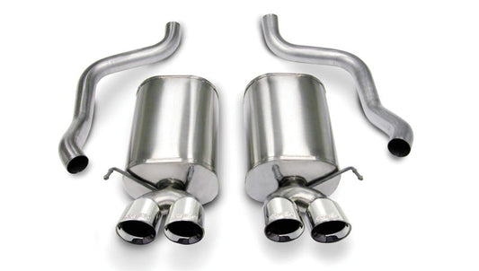 FR SPORT Corsa Performance Polished Sport Axle-Back Exhaust 05-08 Chevrolet Corvette C6 6.0L V8