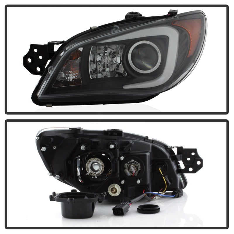 FR SPORT Spyder Subaru WRX 06-07 Projector Headlights - HID Model Only - Black...