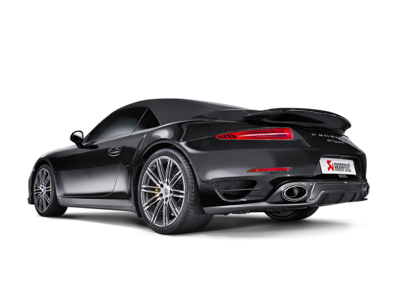 FR SPORT Akrapovic 14-15 Porsche 911 Turbo/Turbo S (991) Slip-On Line (Titanium) w/ Carbon...