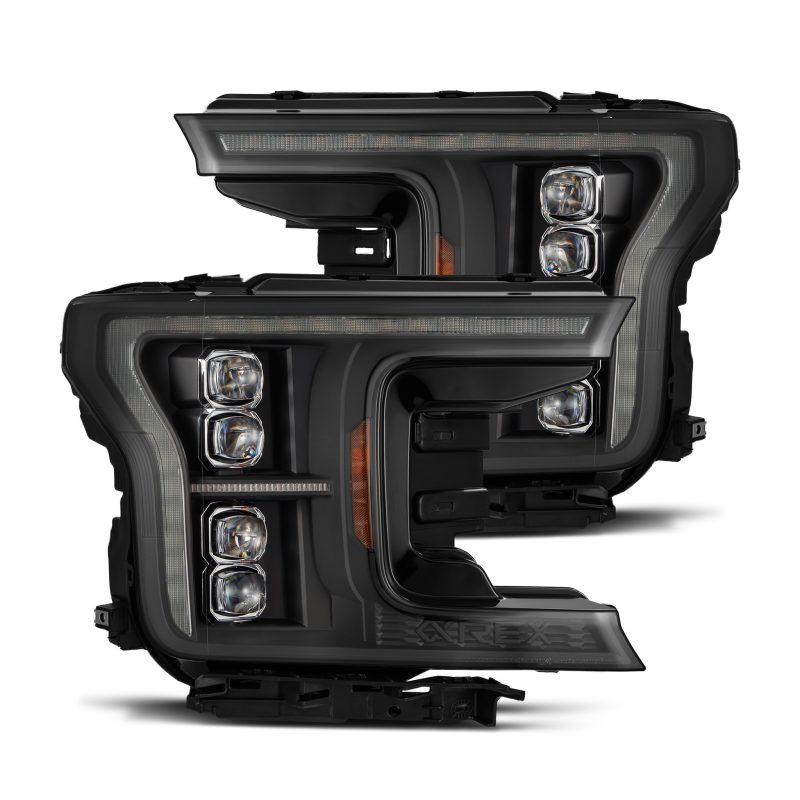 FR SPORT AlphaRex 18-20 Ford F-150 NOVA LED Proj Headlight  Blk (14th Gen G2 Style) 880248...