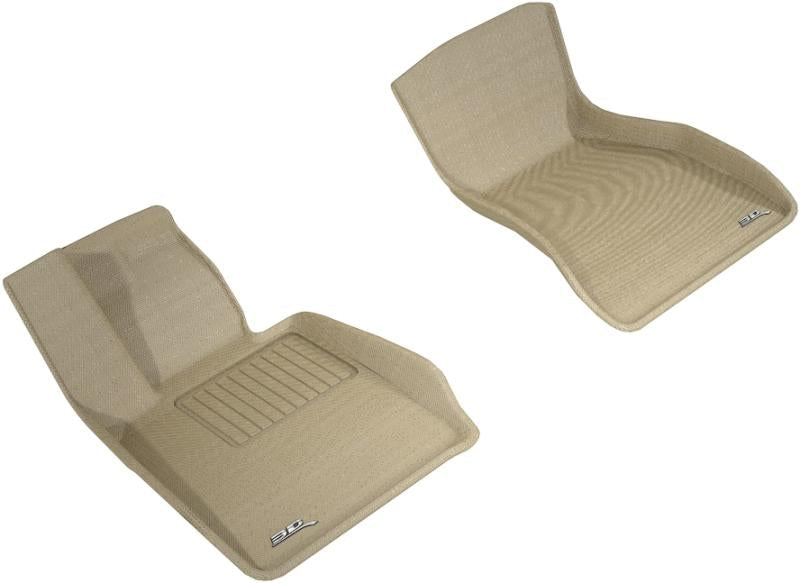3D MAXpider 2017-2020 BMW 5 Series G30/G31 Kagu 1st Row Floormat - Tan L1BM08411502