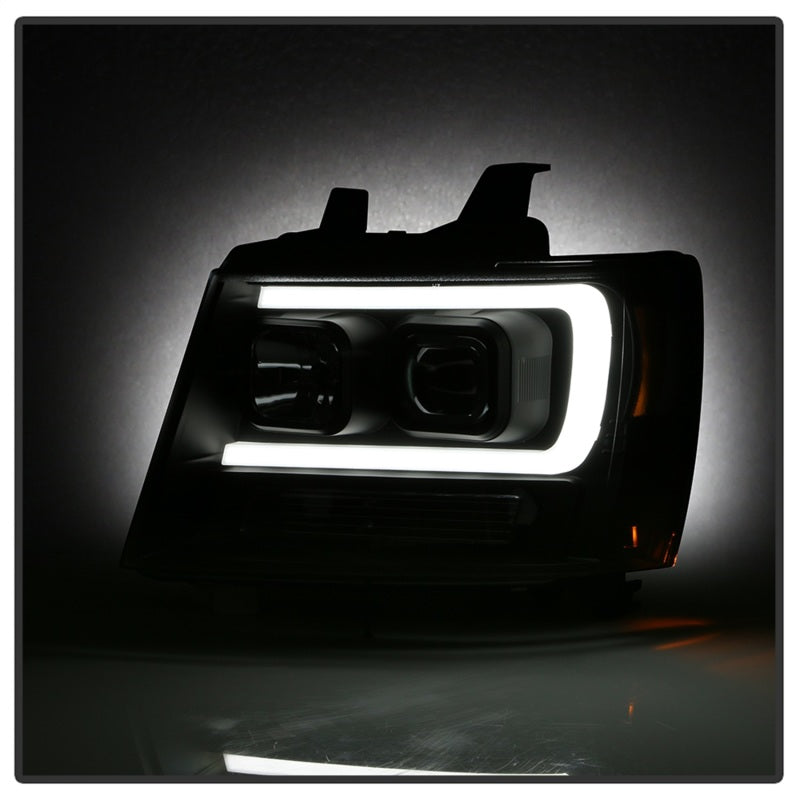 Spyder 07-14 Chevy Suburban/1500/2500/Tahoe V2 Projector Headlights All Blk PRO-YD-CSUB07V2-DRL-BKV2 5085986