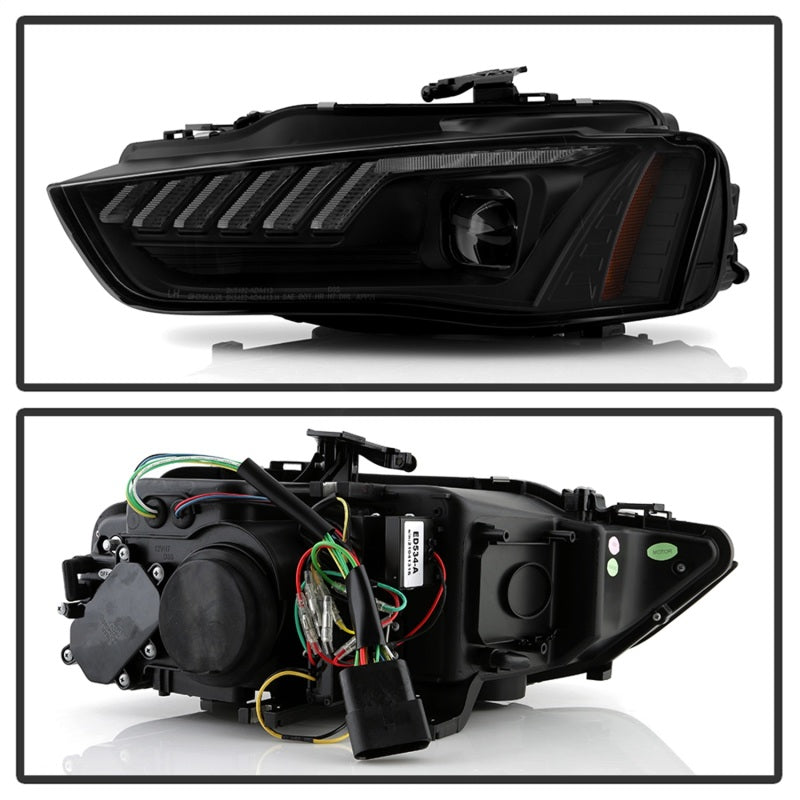 Spyder 13-16 Audi A4/S4 HID Model Only High-Power LED Headlights - Black PRO-YD-AA413HIDAP-BK 5088352