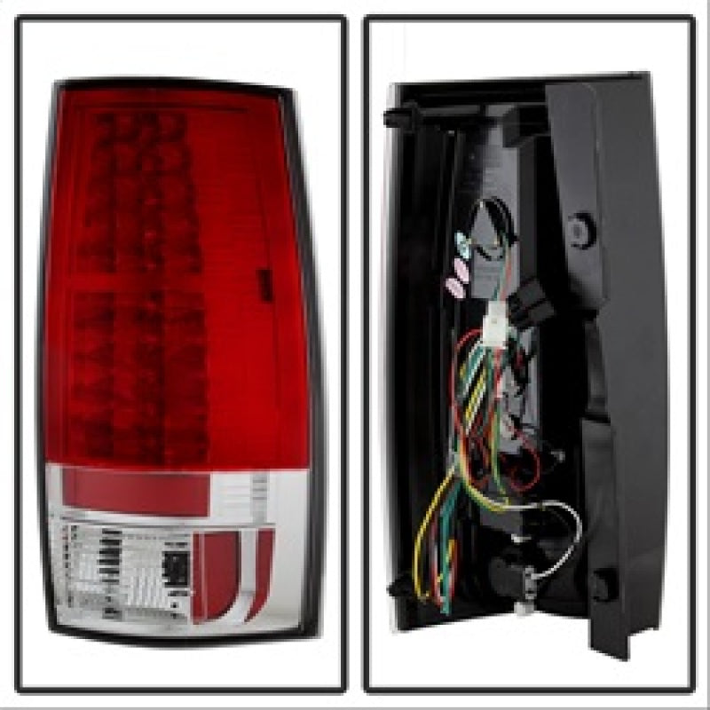 FR SPORT Spyder Chevy Suburban/GMC Yukon/Yukon Denali 07-14 LED Tail Lights Red Clear...