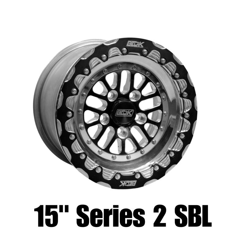 Belak Wheels Belak 15x8 / 5in BS / 5x120 BP / High Pad / Series 2 Wheel - Single Beadlock Billet Outer Lip 15085120S25BS-BLT