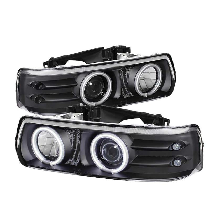 Spyder Chevy Silverado 1500/2500 99-02Projector Headlights CCFL Halo LED Black PRO-YD-CS99-CCFL-BK 5009579