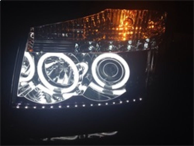FR SPORT Spyder Nissan Titan 04-14/Armada 04-07 Projector Headlights CCFL Halo LED Blk...