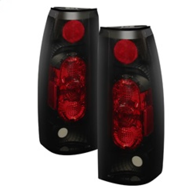 FR SPORT Spyder Chevy C/K Series 1500 88-98/GMC Sierra 88-98 G2 Euro Tail Lights Blk Smke...