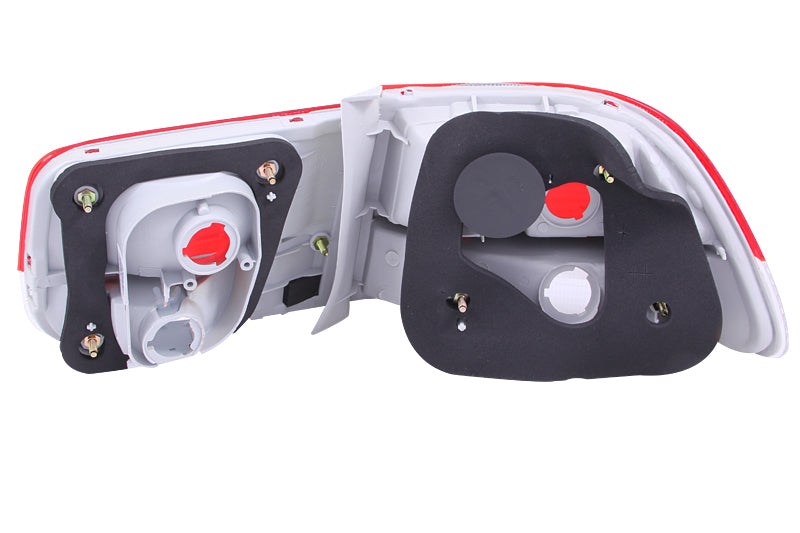 Anzo 1996-2000 Honda Civic Taillights Red/Clear - OEM 4pc