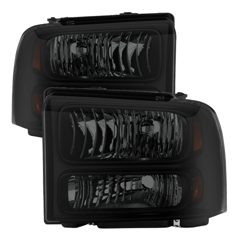 FR SPORT SPYDER Xtune Ford F250/350/450 Super Duty 05-07 Crystal Headlights Black Smoked...