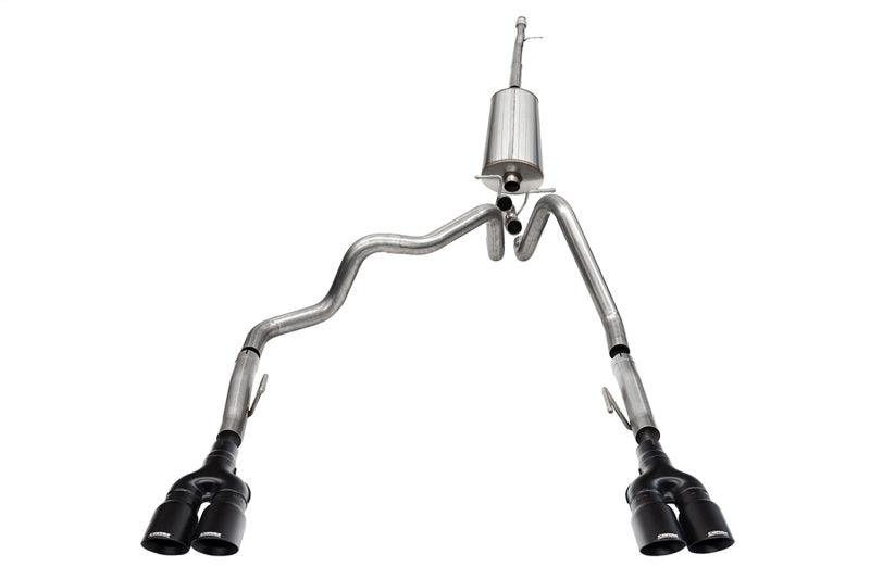 CORSA Performance Corsa 22-23 Chevrolet Silverado 1500 Cat-Back Dual Rear Exit with Twin 4in Black Tips 21238BPC