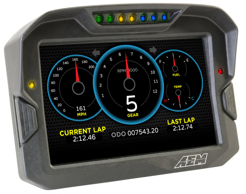 AEM Electronics Digital Dash, CD-7L, Carbon Housing, Data Logging, CAN Bus, Kit